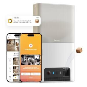Petcube Bites 2 Lite WiFi Pet Camera Treat Dispenser 1080p HD Night Vision